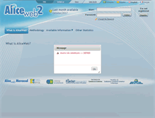 Tablet Screenshot of aliceweb.desenvolvimento.gov.br